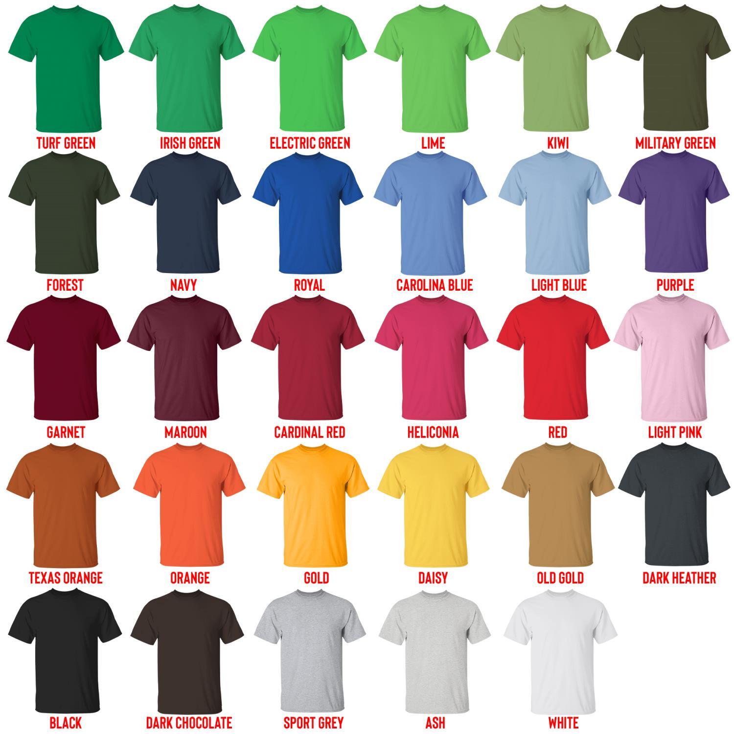 t shirt color chart - Aesop Rock Shop